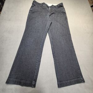 Dockers Pants Womens 12P Blue Curvy Straight‎ Leg Distressed